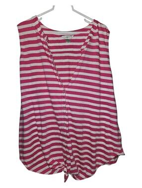 3x CJ Banks Striped Sleeveless Blouse